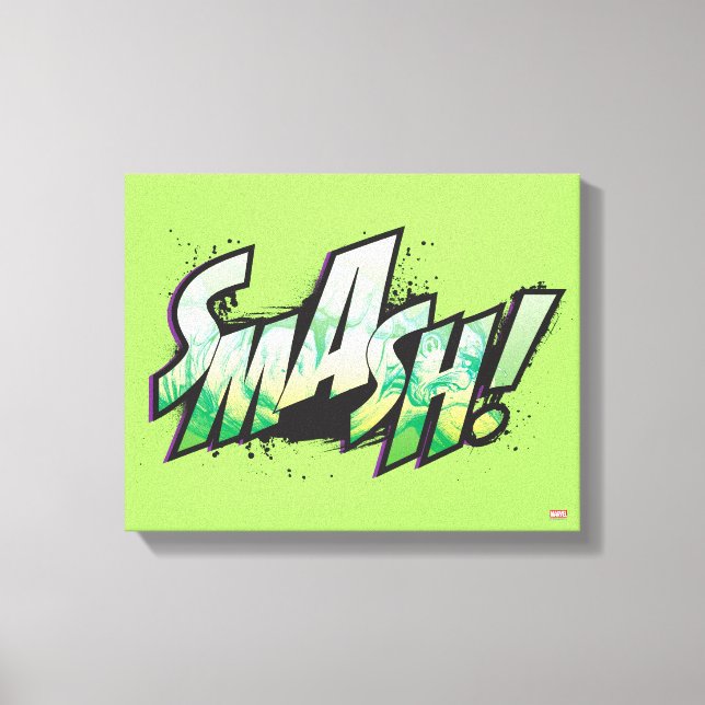 SMASH! Word Graphic Canvas Print (Front)