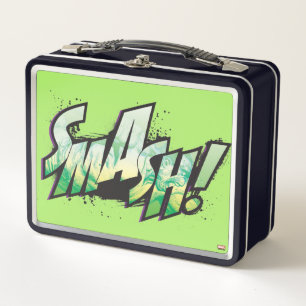 SMASH! Word Graphic Metal Lunch Box