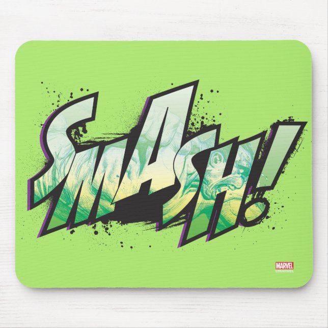 SMASH! Word Graphic Mouse Pad (Front)