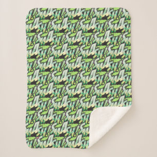 SMASH! Word Graphic Sherpa Blanket