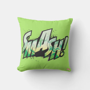 SMASH! Word Graphic Throw Pillow