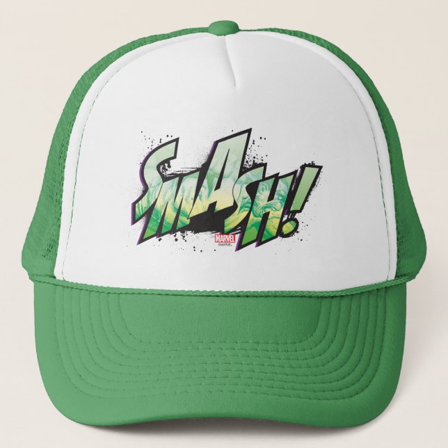 SMASH! Word Graphic Trucker Hat (Front)