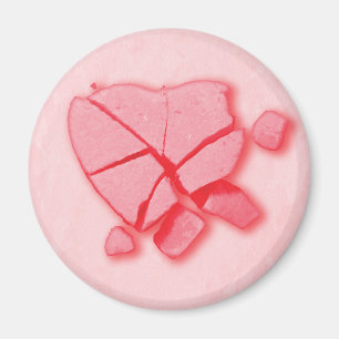 Smashed Candy Heart Magnet