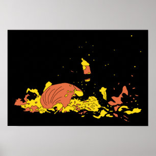 Smashed Pumpkin Poster
