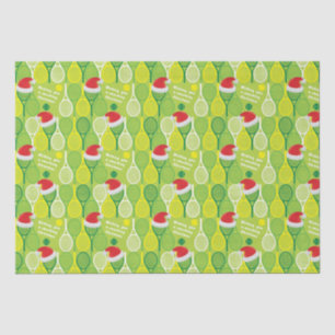 🎄Smashing Christmas🎾tennis pattern  Tissue Paper