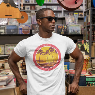 Smathers Beach Key West Vintage Beach Sunrise Surf T-Shirt