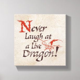 SMAUG™ - Never Laugh At A Live Dragon Canvas Print