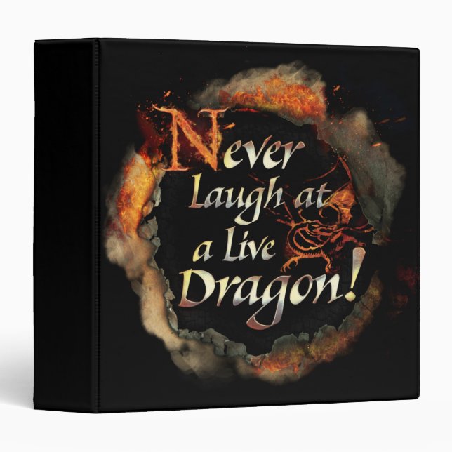 SMAUG™ - Never Laugh Logo Graphic Binder (Front/Spine)