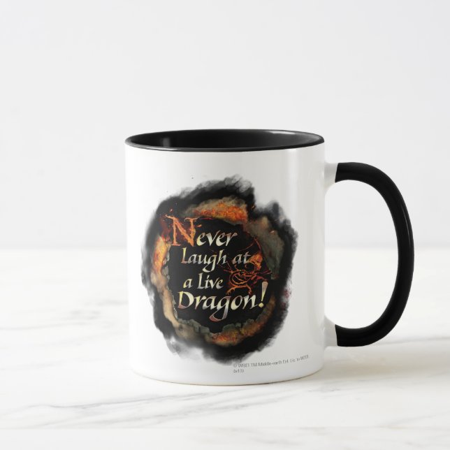 SMAUG™ - Never Laugh Logo Graphic Mug (Right)