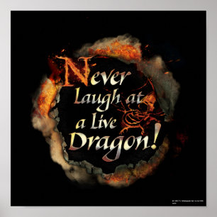 SMAUG™ - Never Laugh Logo Graphic Poster