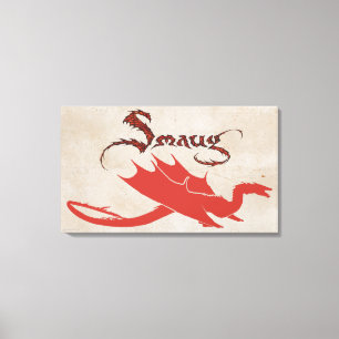 SMAUG™ Silhouette & Name Canvas Print