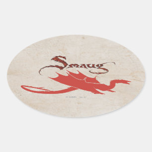 SMAUG™ Silhouette & Name Oval Sticker