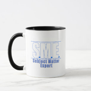 SME LOGO1 WHITE/BLUE MUG
