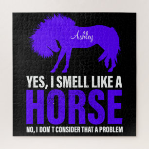 Smell Like A Horse in Royal Personalized  Jigsaw Puzzle