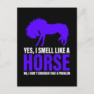 Smell Like A Horse in Royal   Postcard