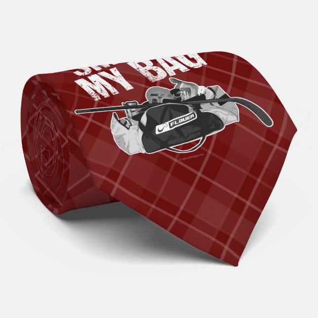 Smell My Bag (Hockey Stench) Neck Tie (Rolled)