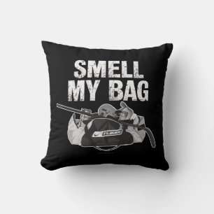 Smell My Bag (Hockey Stench) Throw Pillow