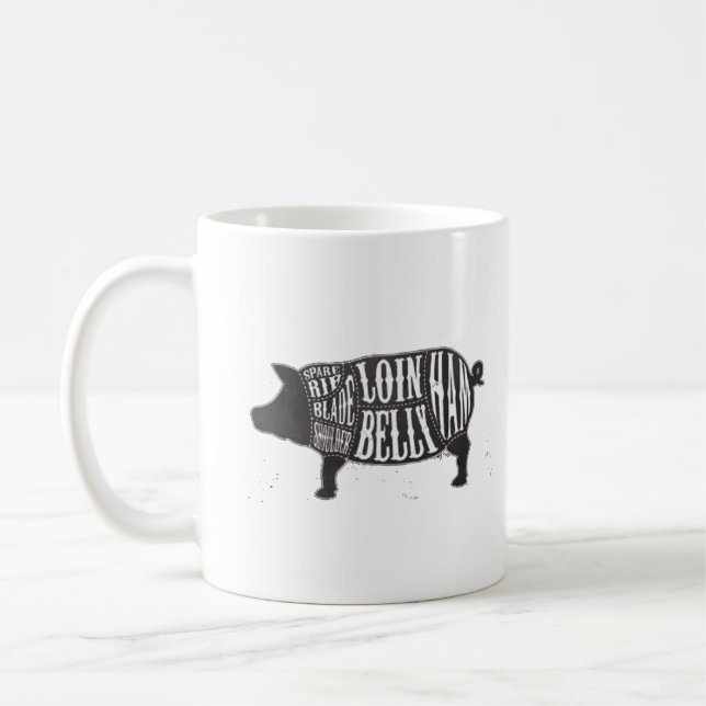 Smell My Butt All Over Town Coffee Mug (Left)