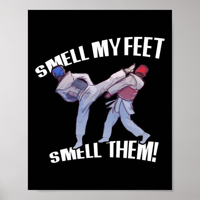 Smell My Feet Funny Karate  Poster (Front)