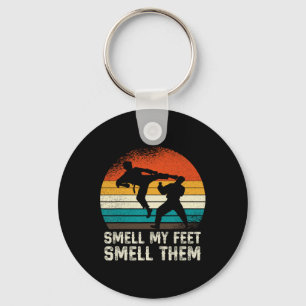 Smell My Feet Smell Them Funny Karate Martial Arts Keychain
