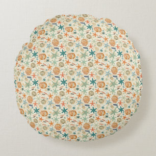 Smell The Sea And Feel The Sky Round Pillow