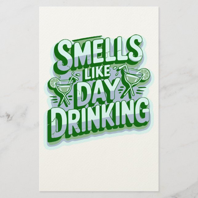 Smells Like Day Drinking Stationery (Front)