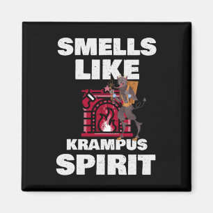 Smells Like Krampus Spirit Christmas Horror Demon Magnet