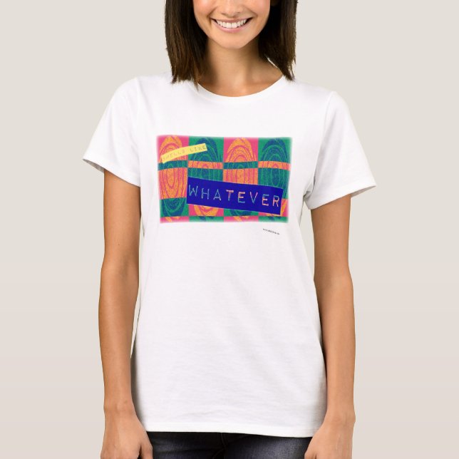  Smells Like Whatever Fun Nineties Slogan T-Shirt (Front)