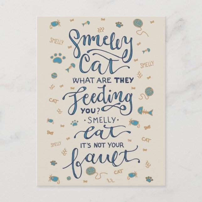 Smelly Cat Postcard (Front)