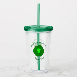 Smelly Christmas Brussels Sprout Custom Acrylic Tumbler