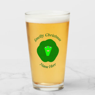 Smelly Christmas Brussels Sprout Personalized Glass