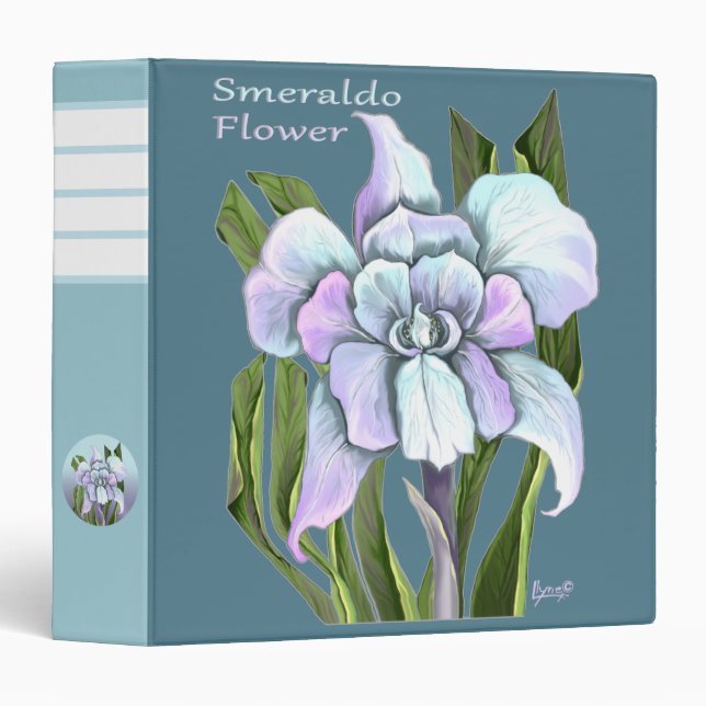 Smeraldo fleur 3 anneau classeur (Devant/Côté)