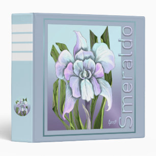 Smeraldo flower 3 ring binder
