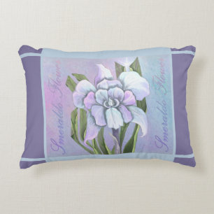 Smeraldo Flower Accent Pillow