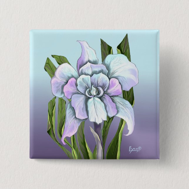 Smeraldo flower Button (Front)