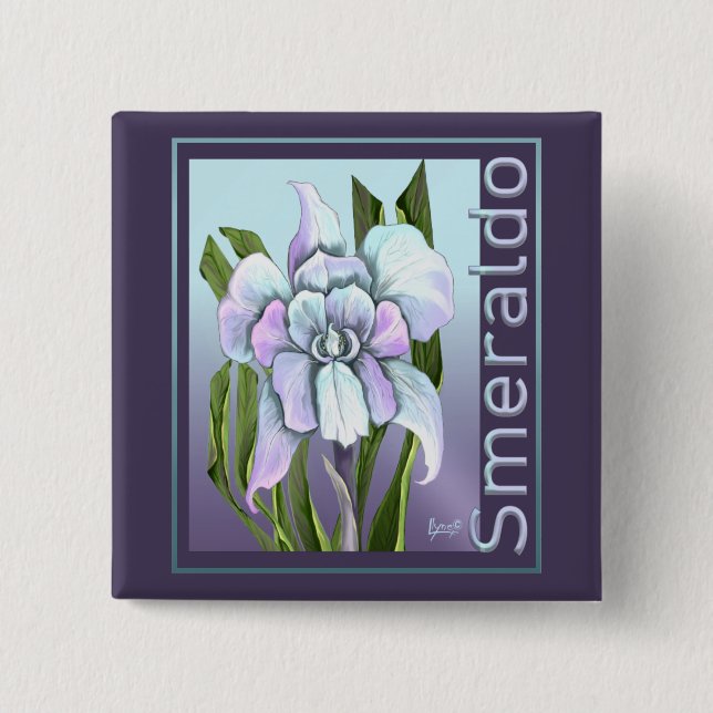 Smeraldo Flower Button (Front)