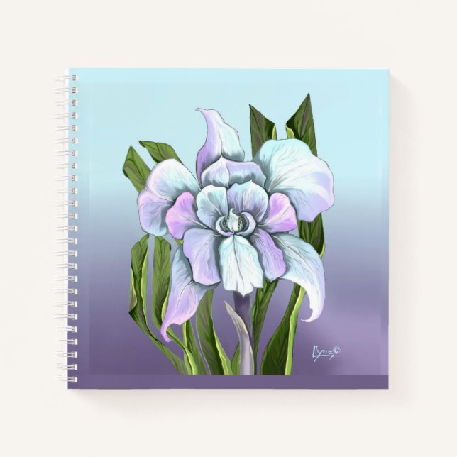 Smeraldo flower Carnet Notebook (Front)