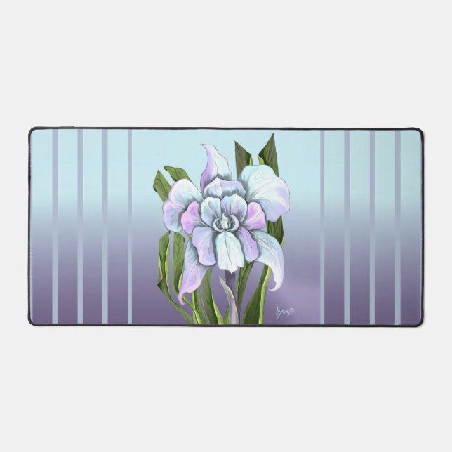 Smeraldo flower desk mat (Front)