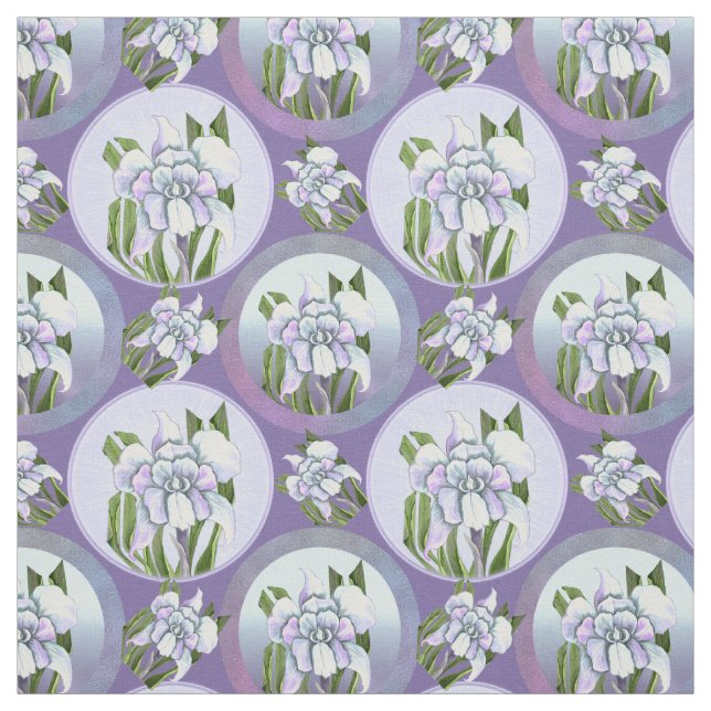 Smeraldo flower fabric (Swatch)