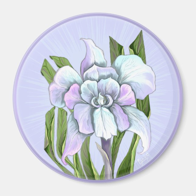 Smeraldo flower Magnet (Front)
