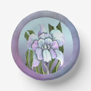 Smeraldo flower paper plate