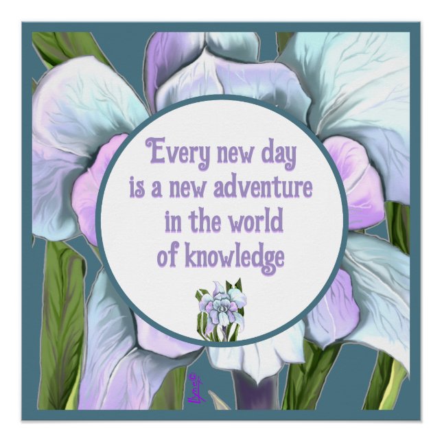 Smeraldo Flower Poster (Front)