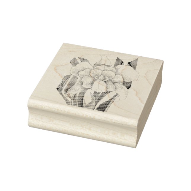 Smeraldo flower rubber stamp (Stamp)