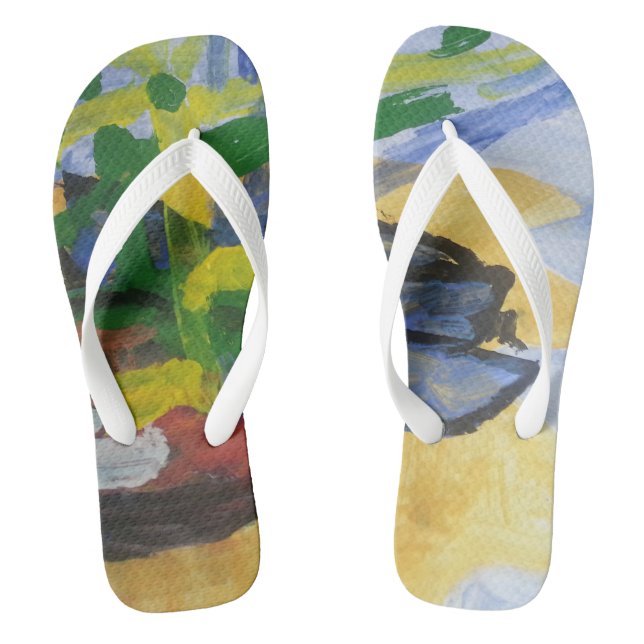 Smeraldo Gallery "Fishing Boats" Flip Flops (Footbed)