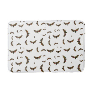 Smerinthus ocellata - Eyed Hawk-Moth - Colour Imag Bath Mat