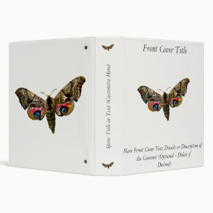 Smerinthus ocellata - Eyed Hawk-Moth - Colour Imag Binder