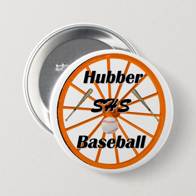 Smethport Hubbers Baseball Fan Button (Front & Back)
