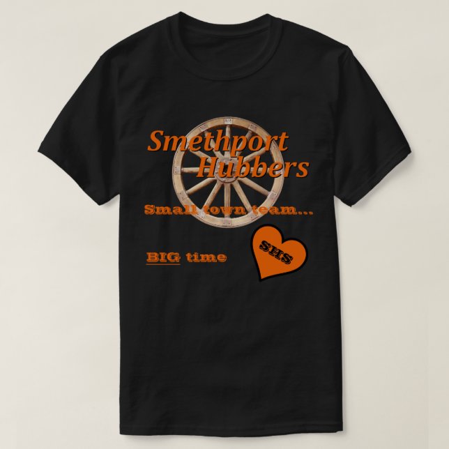 Smethport Hubbers Dark Colour Fan Shirt (Design Front)