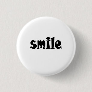 smi:e T-Shirt 1 Inch Round Button