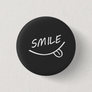 Smile 1 Inch Round Button